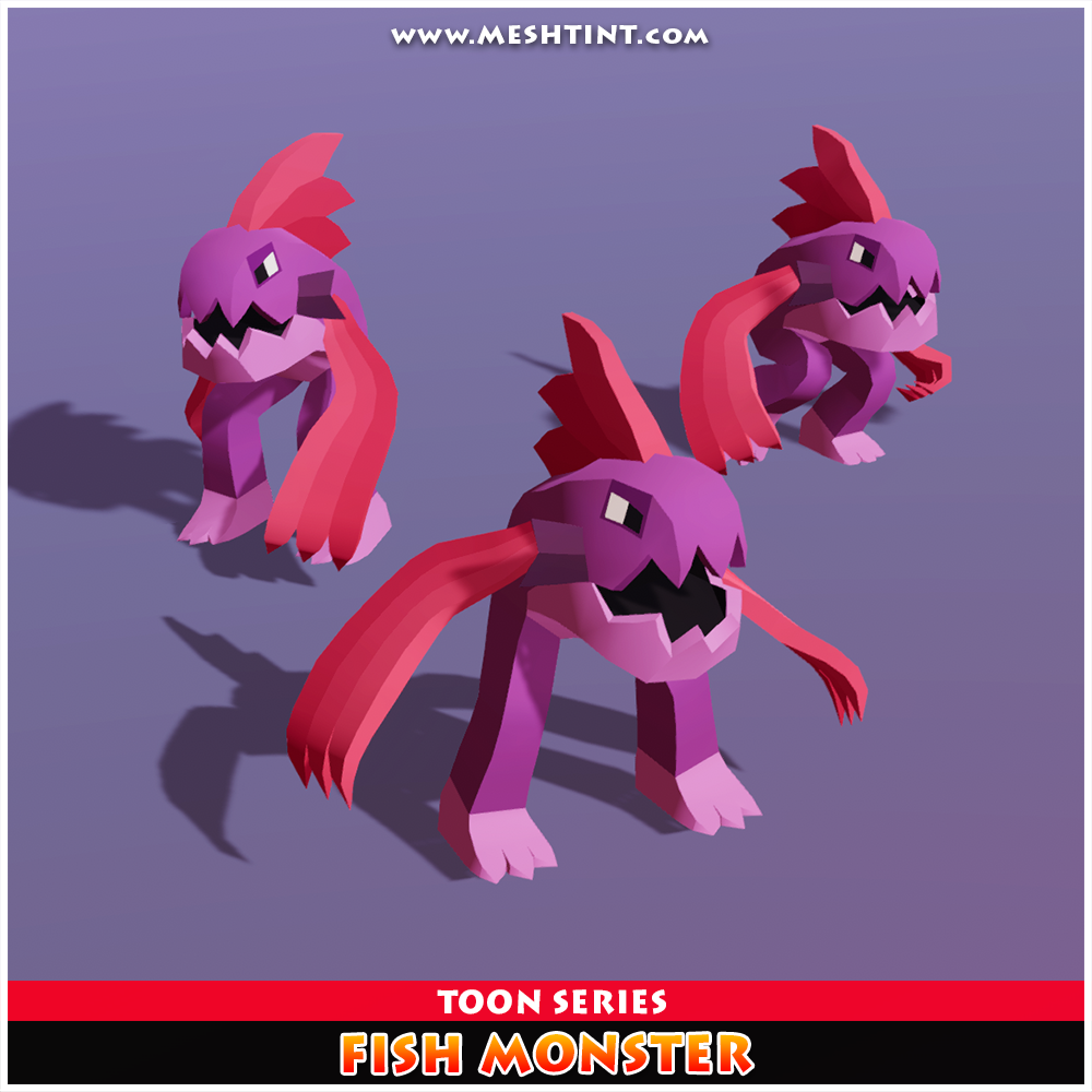 Meshtint Studio - Fish Monster Toon Series 