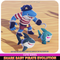 Shark Baby Pirate Evolution Cute Humanoid Mecanim Meshtint 3d model character unity low poly game 