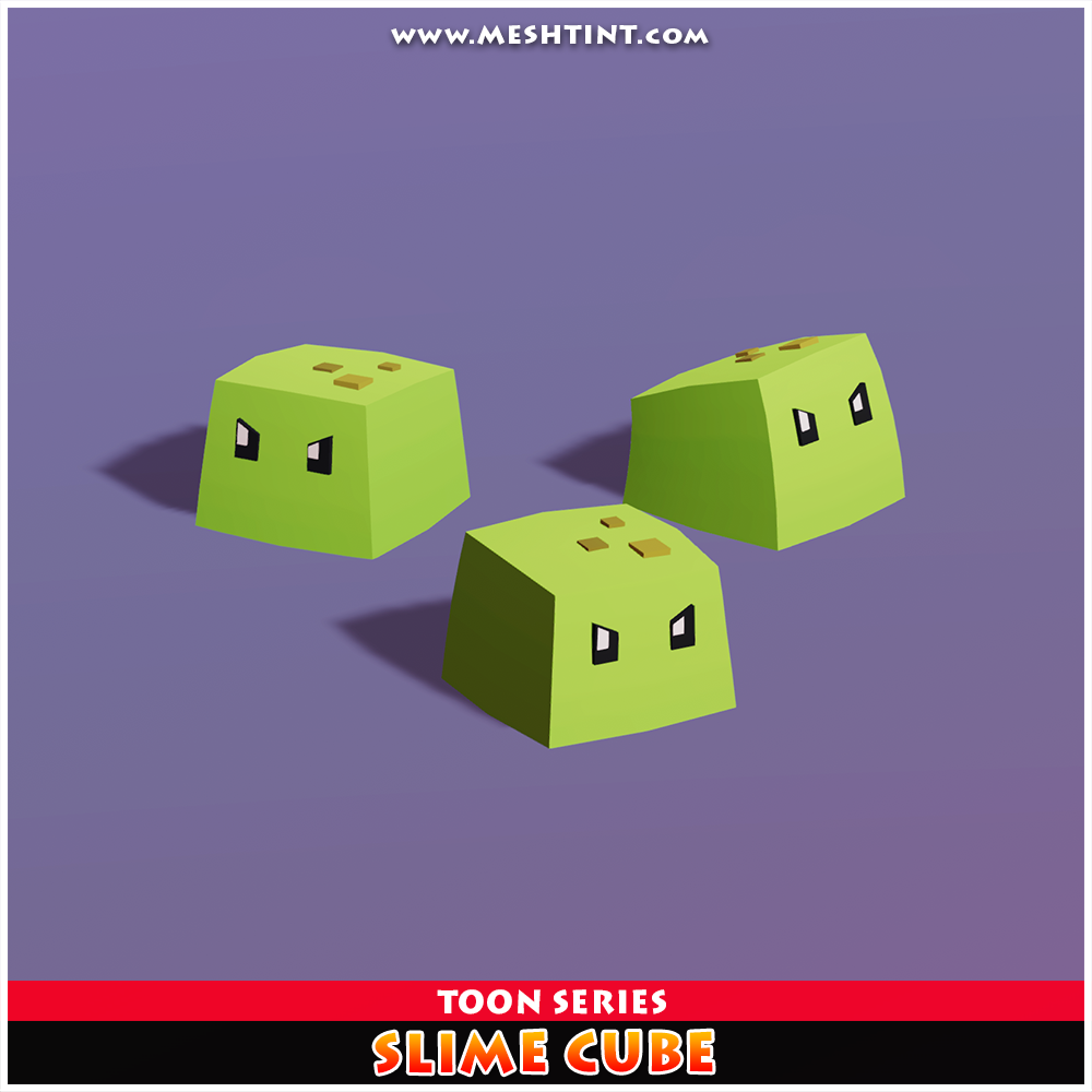 Meshtint Studio - Slime Cube Toon Series | FREE 3D Model | Tutorial ...