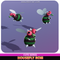Housefly Nom Cute Meshtint 3d model unity low poly game fantasy evolution Pokemon insect bug