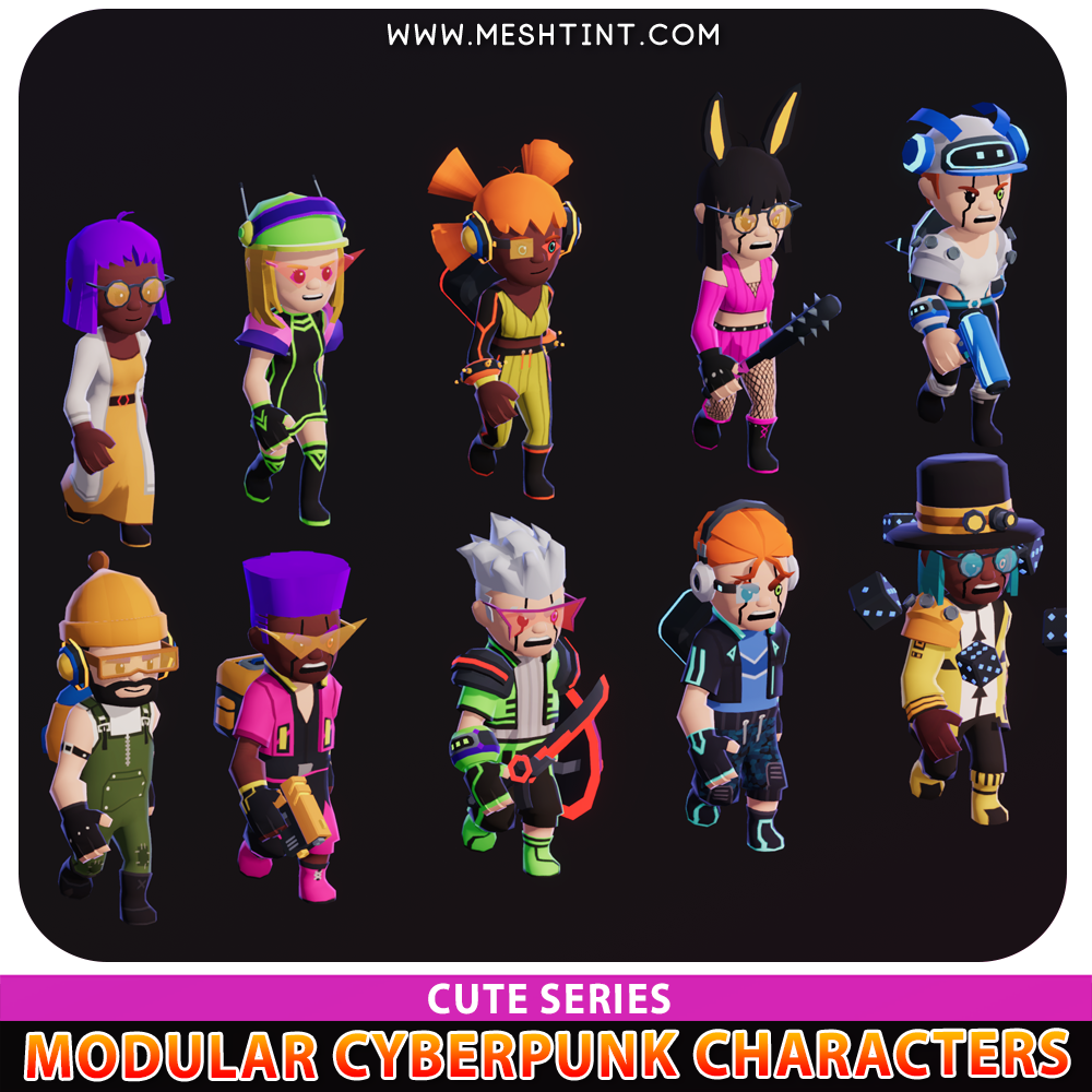 Cyberpunk Characters x30 Texture