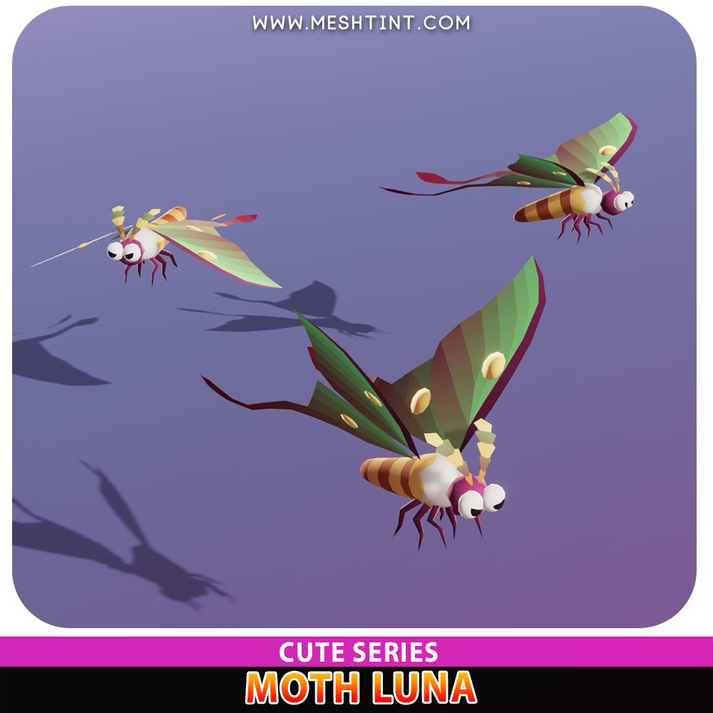 Moth Luna Cute Series